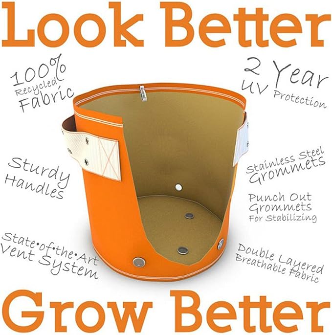 BloemBagz Big Herb Planter, 5 Gallon, Living Green