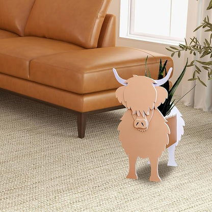 Yak Planter, Cute Animal Shape Flower Planters, Plant Pots for Indoor/Outdoor Garden Decor, Unique Gifts/Souvenirs for Pet Lovers