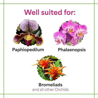 Grow More Premium Urea Free 20-10-20 Orchid Food Fertilizer - 10oz of Water Soluble Orchid Fertilizer for Longer, Healthier, and More Beautiful Blooms Year Round