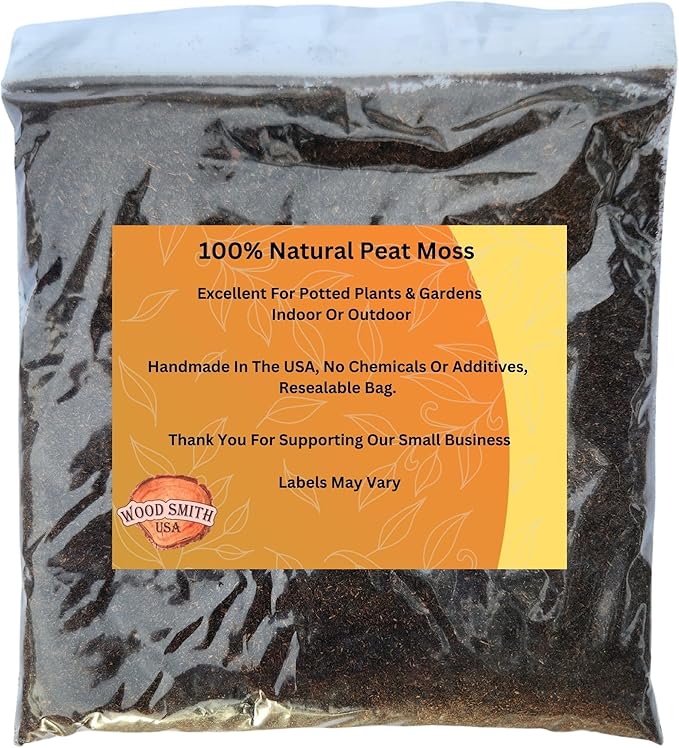Premium Sphagnum Moss for Plants - 100% Organic Peat Moss, and Plant Soil Blend | Ideal Indoor Potting Soil for House Plants. 4 Quarts