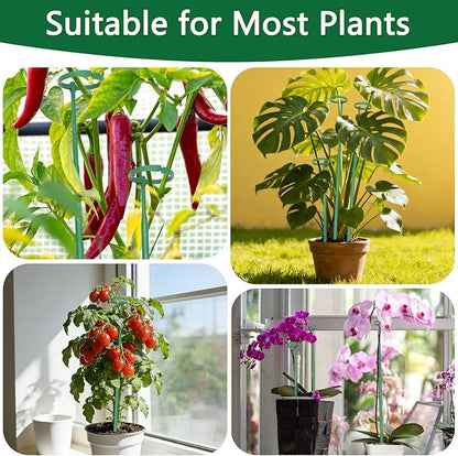 Telescoping Monstera Plant Support Stakes, 12.5IN to 48.4IN Adjustable Length, Extendable Plant Stakes for Indoor Plants, Premium Stainless Steel Material Plants Sticks for Orchids, Tomatoes- 7Pack