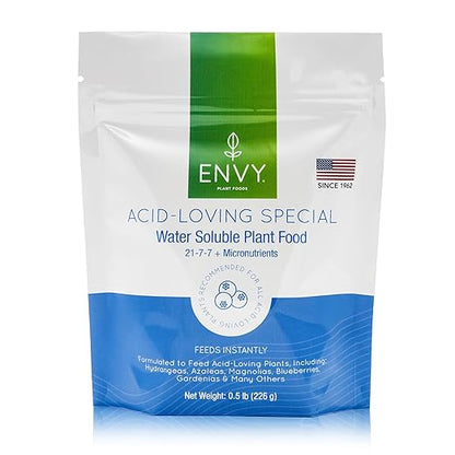 ENVY Plant Foods Acid-Loving Special | Water Soluble Fertilizer | Hydrangea, Azalea, & Berry Plant Food (0.5 lb)