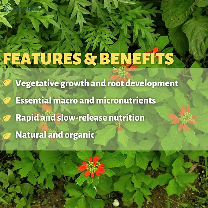 GreenGro Pride Lands Veg Premium Organic Dry Top Dress Fertilizer for The Vegetative Cycle, Bigger Buds and Healthier Plants with Our Complete Veg Food, Easy to Use and All Natural, 5 lb