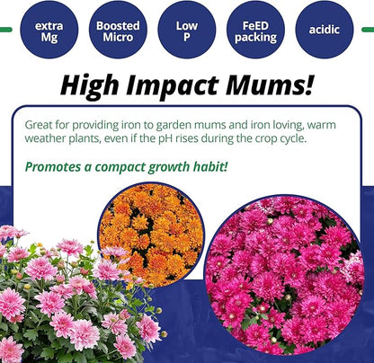 Jack's Professional 22-5-16 Mum Feed Water-Soluble Fertilizer with Micronutrients for Compact Mum Growth in Continuous Liquid Feed Programs, 25lbs
