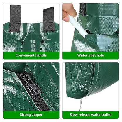 Tree Watering Bags 20 Gallon – Slow Release Drip Irrigation for Trees, PVC Tree Watering Bag for New & Established Trees, Deep Watering in 5–8 Hours, Ideal for Fruit Trees & Young Saplings (8 Pack)
