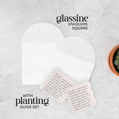 Set of 24 Purple Heart Seed Paper – Writable & Plantable Wildflower Hearts with Envelopes & Planting Guides, Gift for Moms or Plant Lovers for Mother’s Day, Heart Party Favors for Weddings & Showers
