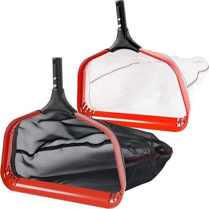 ProTuff "PRO Ultimate" Silt & Leaf Rake Bundle - 490 Promise Unlimited & Unconditional Replacements - 2-Items: 20" Medium & 18" Fine Mesh Pool Cleaner for Sand, Silt, Pollen, Leaves & Twigs