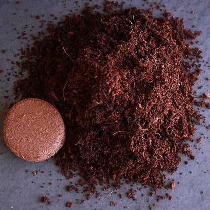 Minute Soil - Compressed Coco Coir Fiber Grow Medium - 40 MM Wafers - Bag of 30 = 5.5 Quarts of Potting Soil - Indoor Container Gardening: Seed Starts, Wheatgrass, More - Just Add Water - OMRI Organic