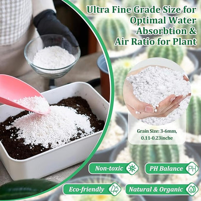 Legigo 30 Quarts Organic Horticultural Perlite for Plants Indoor- Natural Horticultural Soil Additive Conditioner Mix for Improves Drainage, Ventilation and Root Growth