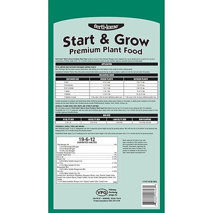 Fertilome (11747) Start & Grow Premium Plant Food 19-6-12 (20 lbs.)