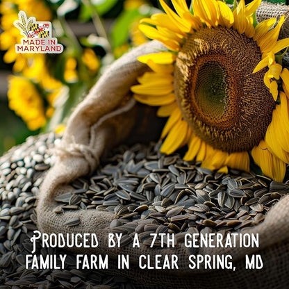 Ernst Grain & Livestock Black Oil Sunflower Seeds - Birdseed for Outside Feeders Wild Bird Food - Ideal Bird Seed for Cardinals, Woodpeckers and More - Non-GMO, 50lb