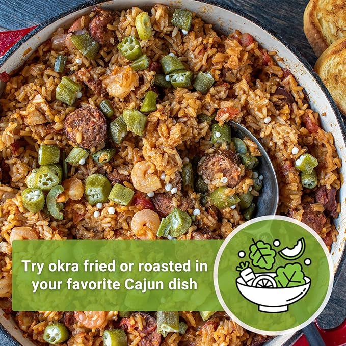 Sow Right Seeds - Emerald Okra Seeds for Planting - Non-GMO Heirloom Packet with Instructions to Plant a Home Vegetable Garden - Classic Green Pods on Tall Stalks - Make Fried Okra (1)