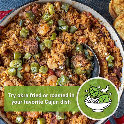 Sow Right Seeds - Emerald Okra Seeds for Planting - Non-GMO Heirloom Packet with Instructions to Plant a Home Vegetable Garden - Classic Green Pods on Tall Stalks - Make Fried Okra (4)