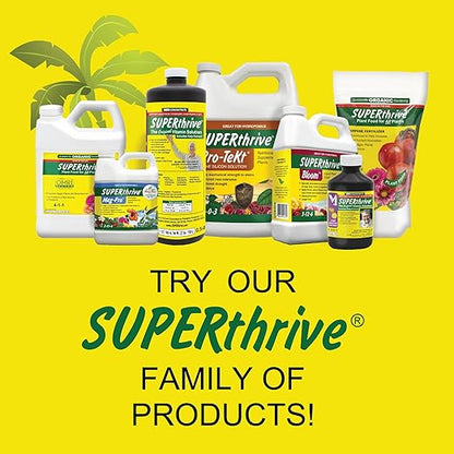 SUPERthrive Plant Vitamin Solution 4 oz. + Organic 4-4-4 All-Purpose Fertilizer Set, 2 Pack