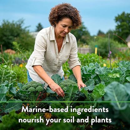Down To Earth All Natural Fertilizers Organic Bio-Fish - Plant Food for Corn, Broccoli, Kale, Trees and Shrubs 7-7-2, 25 lb