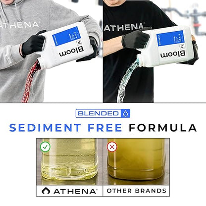 Athena Blended Bloom A&B | 2-Part Flowering Liquid Fertilizer for Hydroponics & Soil | Bloom Booster Plant Food | NPK A 4-0-5 | B 0.7-6-5 | 1 Gallon