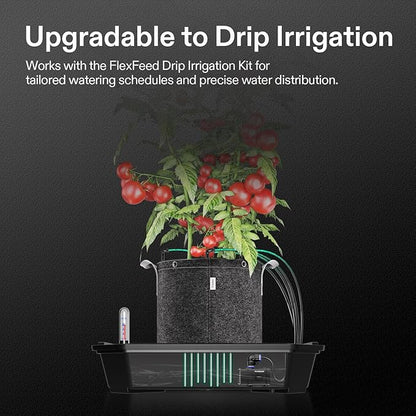 VIVOSUN 8-Pack FlexFeed Self-Watering Pots, Auto Irrigation Fabric Pot Base with Water Meter & Maintenance Window, for Use Indoors/Outdoors in Grow Tents, Greenhouses, Gardens