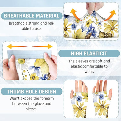 Gardening Sleeves for Women Farm Sun Protection Thorn Proof Cooling Arm Sleeves to Cover Arms for Garden Sports