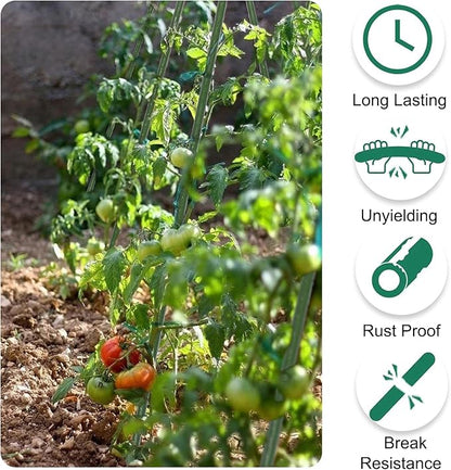 Garden Stakes 36 Inches Steel Plant Stakes Tomato Stakes 3ft Pack of 25