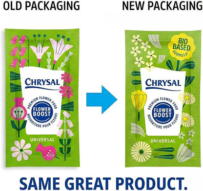 Chrysal Flower Boost – Clear Flower Food Packets for Flower Arrangements & Bouquets – Floral Supplies for Fresh Flowers – Fresh Flower Arrangements Supplies (10g - 100 Ct)