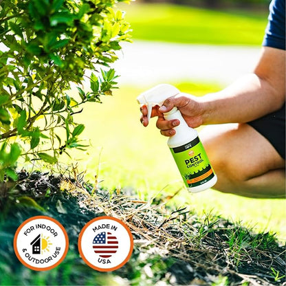 Nature's Dome Pest Killer Starter Kit | Makes 48 Oz Total (3X 16 Oz Bottles) | Plant-Based Ant Killer, Roach Killer, Spider & Fly Spray for Indoor/Outdoor | Child & Pet Safe Essential Oil Formula