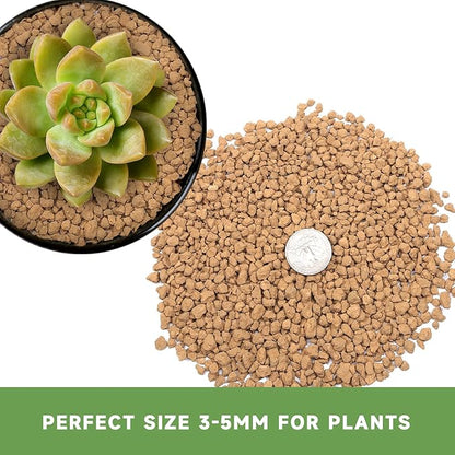 5lb Hard Akadama Bonsai Soil 1/8-1/4 inch Small Grain for Cactus, Succulents, Bonsai Plants Soil Amendment, Prevent Over Water, Provides Optimal Water Retention, Fast Drainage