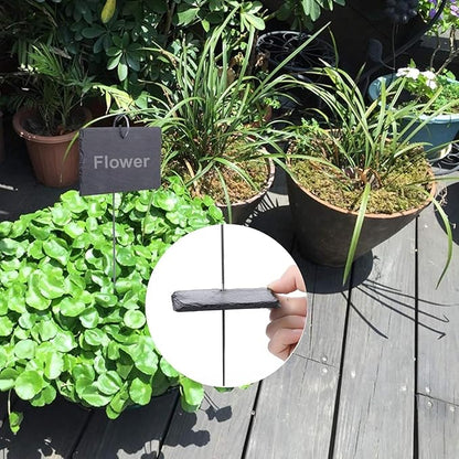 20 Pcs Silver 20cm Plant Label Hooks - Garden Markers Hanger Sign Stake - Rustproof Deformed Hooks Hanging Rods Label with Marker for Flower Planter Container Accessories Outdoor Hanging Brackets
