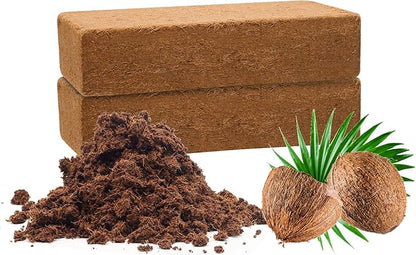 2 Pack Premium Coco Coir Bricks, Coco Coir for Plants, Coconut Fiber Substrate with Low pH & EC, Organic Coconut Fiber for Indoor & Outdoor Gardening and Potting Mix