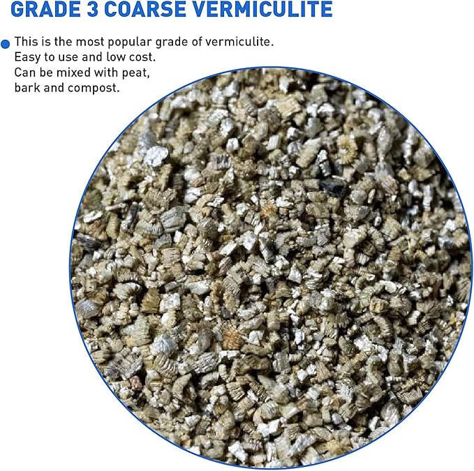 Palmetto A3 Coarse Vermiculite Potting Soil Mix for Planting, 4 Cu Ft, 18 Lbs
