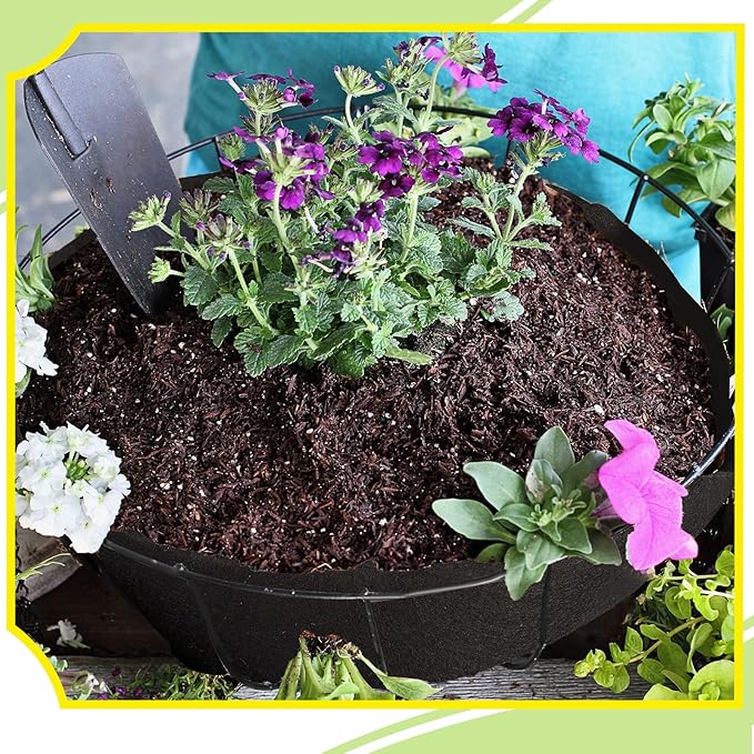 1 Roll 12x120 Inch Felt Liner Roll Fabric Planter Natural Coconut Non Woven Black Liner Sheets Plant Potting for Garden Planters Flower Basket Animal Pets