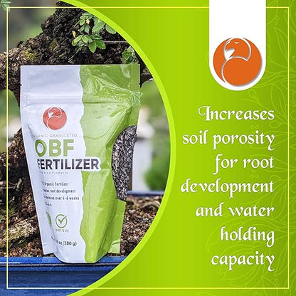 Ho Yoku Bonsai Fertilizer Pellets - Slow Release Bonsai Food That Provides Continuous Feeding During Watering and Encourages Strong Root Health for All Bonsai Trees, Ten Ounces (oz)