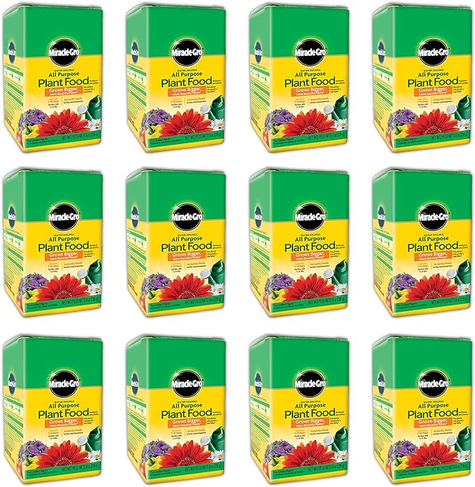 Miracle-Gro Water Soluble All Purpose Plant Food, Plant Fertilizer, 8 oz. (12-Pack)