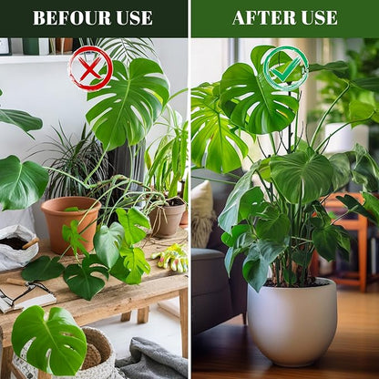 12 Pcs Stackable Plant Support Stakes with 1 Roll 2 M Stickers, 1 Roll 20 Cable Ties, 10 Clips, Stackable Plant Support Stakes for Indoor Outdoor Plants Potted Monstera Climbing Plants