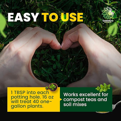 GreenGro Granular Plus Myco, All-in-One Fertilizer with Kelp and Humic Acid for Plants, Organic Root Stimulator Plant Food with Mycorrhizae for Indoor & Outdoor Gardens 2 lb
