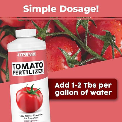 Tomato Fertilizer – Liquid Tomato Plant Food for Healthy Growth & Fruit Production, 32 oz