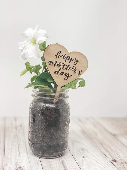 Happy Mother's Day Wood Engraved Plant Tag