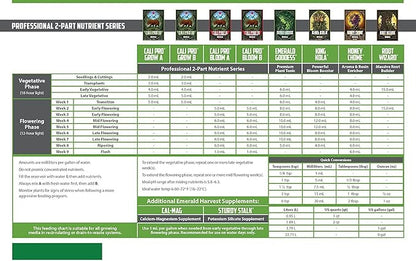 Emerald Harvest GL56723914.922 Cali Pro Bloom A+B Fertilizer Combo, 3.8 L