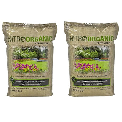 Natural Plant Food Fertilizer, 5lbs (Pack of 2) - Provides Optimal Nutrient Intake to Enhance Root Growth in Lawns, Gardens, Raised Beds, Seedlings & More - Slow Release
