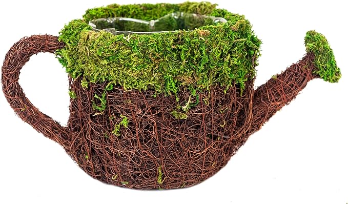 SuperMoss (55259) 5" Deco Watering Can Planter Basket, Small