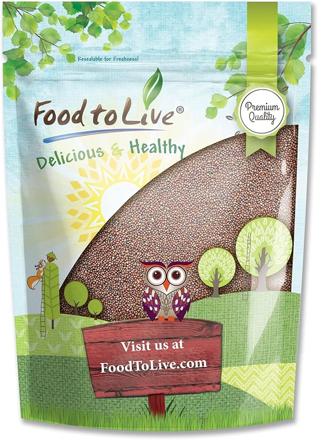 Food to Live - Broccoli Seeds for Sprouting, 1 Pound Vegan, Kosher, Sirtfood, Bulk. Rich in Sulforaphane, Vitamin C, Vitamin A. Great for Growing Sprouts, Microgreens. High Germination Rate