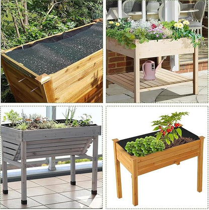 63x83 Inch Planter Liner, Fabric Planter Basket Liner for Large Veg Trough, Non Woven Fabric Plant Liners, Replacement Felt Window Box Liners, Outdoor Raised Bed Planter Liner for Garden Flower Pot