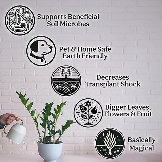 Organic Liquid Kelp & Seaweed Extract (Ecklonia Maxima) Plant Super Food - Indoor Houseplant Fertilizer - Organic Fertilizer for Flowers, Seedlings & Gardens - 8oz Treats 50 Gallons