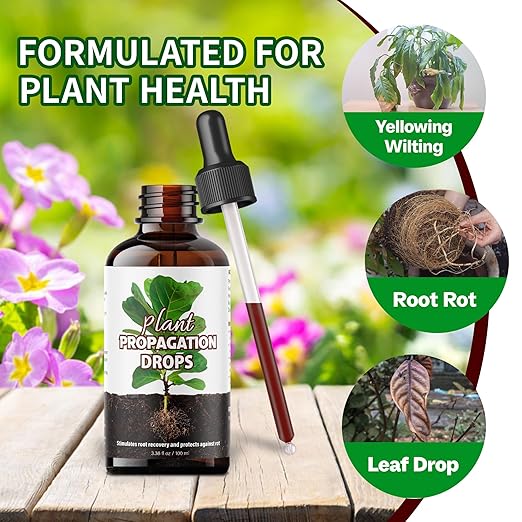 Propagation Plant Drops, Prop Solution for Healthier Roots & Care of Struggling Houseplants, 4oz