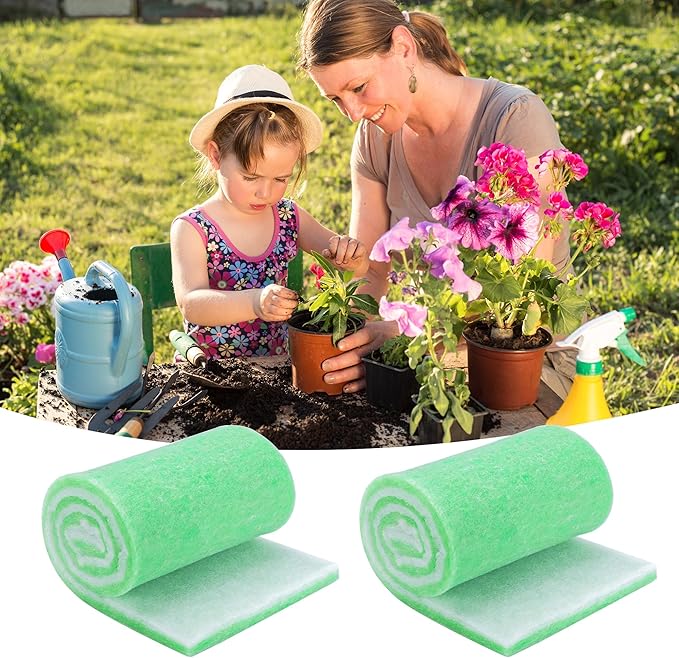 Adnee 2 Pcs Flower Pot Filler Insert-47.2" x 9.8" Plant Pot Filler Material-Lightweight Planter Drainage Material for Indoor Outdoor Gardening Plants Container