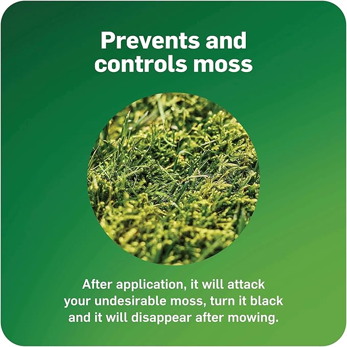 Scotts MossEx, Moss Killer for Lawns, Easy-To-Use Shaker Jug, Contains Fertilizer to Green Grass, 4.59 lbs.