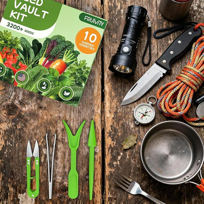 10 Heirloom Seeds Variety Pack - 3200+ Non-GMO Seeds for Planting Vegetables, Indoor Outdoor Garden Seed Starter Kit, Easter Unique Gift for Mother, Women, Mom, Friend, Her
