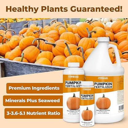 Pumpkin Fertilizer, Complete Liquid Pumpkin Squash and GORD Plant Food, 1 Gallon (128 oz)