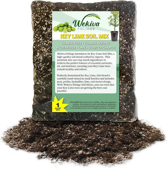 Key Lime Tree Growing Soil Mix – Custom Soil Blend – Potting Mix for Key Lime Trees – Developed by and for Professional Nursery Growers - Nutrient-Rich Formula (3 Quarts)