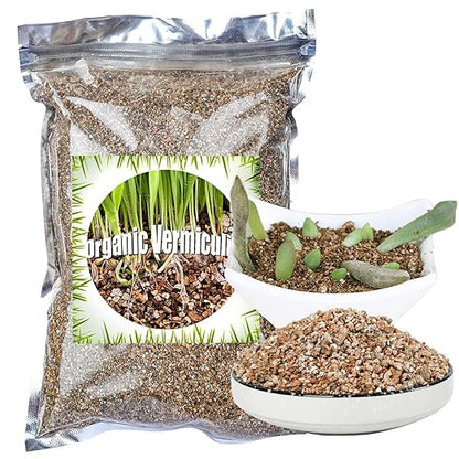 Organic Vermiculite 1 qt by Doter, Increases Water and Nutrient Retention and Aerates The Soil, Perfect for Root Cuttings, Seed Germination, Arranging Flowers, and Bedding for Invertebrates