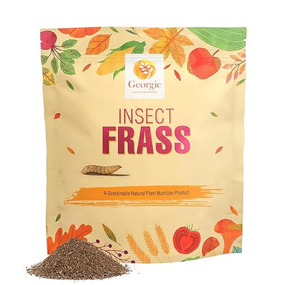 Organic Insect Frass Fertilizer – All Purpose Plant Food & Soil Amendment, Enhances Soil Health, Root Development & Plant Growth – Ideal for Houseplants, Flowers, Vegetables & Lawns (3 lb)